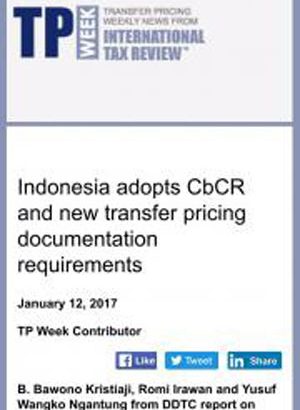 International Publication - Indonesia Adopts CbCR and New Transfer Pricing Documentantion Requirements