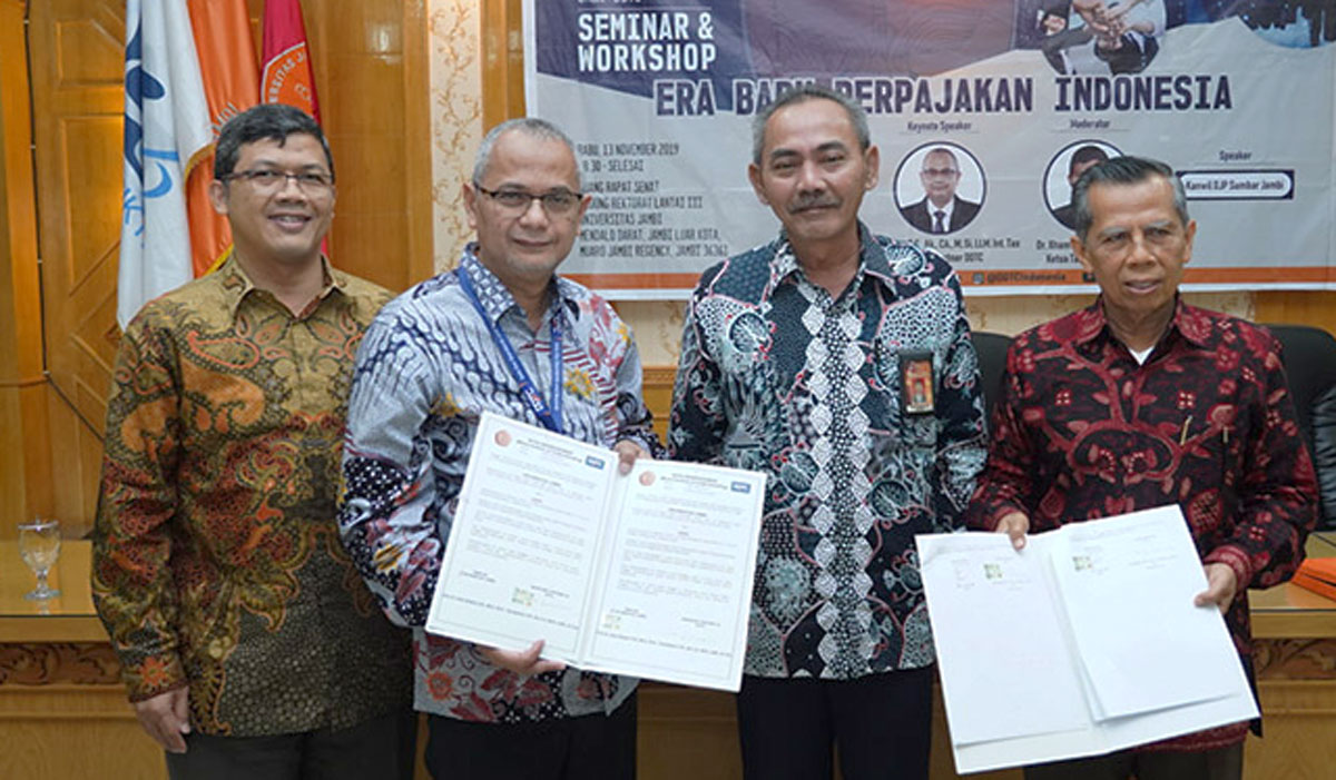 MoU between Jambi University and DDTC