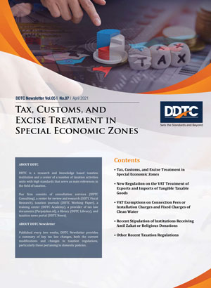 Tax, Customs, and Excise Treatment in Special Economic Zones