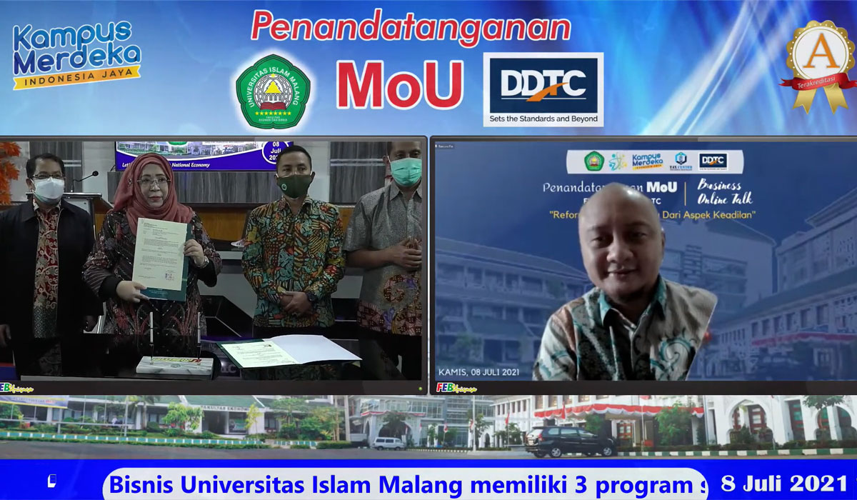 MoU between Islam Malang University and DDTC