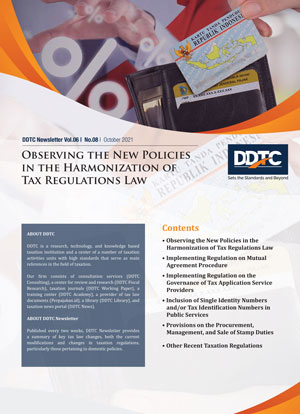 Newsletter - Observing the New Policies in the Harmonization of Tax Regulations Draft Law